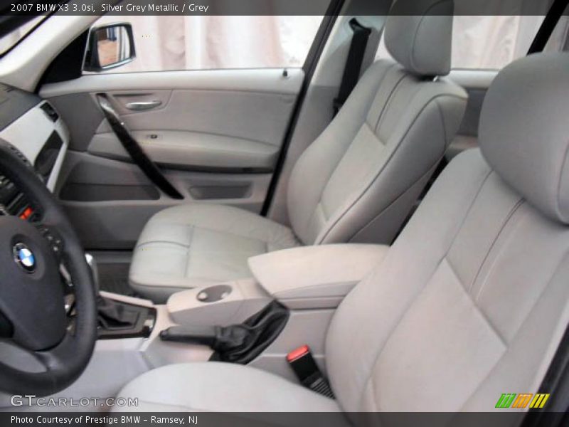 Silver Grey Metallic / Grey 2007 BMW X3 3.0si