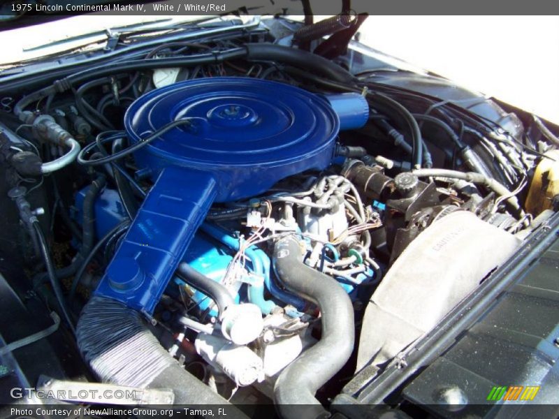 White / White/Red 1975 Lincoln Continental Mark IV