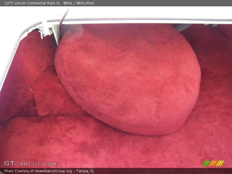 White / White/Red 1975 Lincoln Continental Mark IV