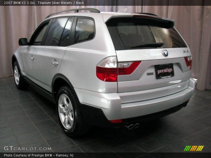 Titanium Silver Metallic / Black 2007 BMW X3 3.0si