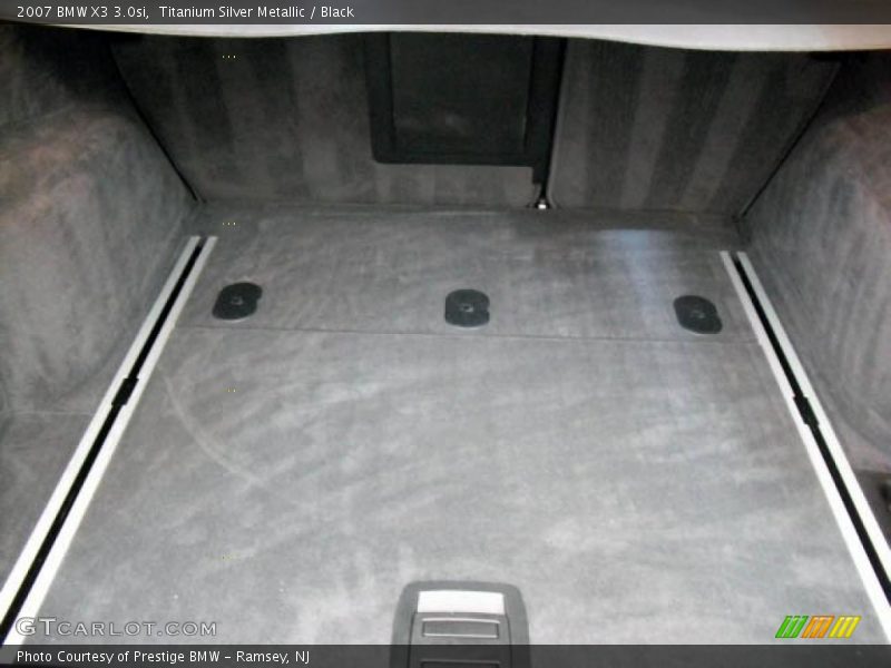 Titanium Silver Metallic / Black 2007 BMW X3 3.0si
