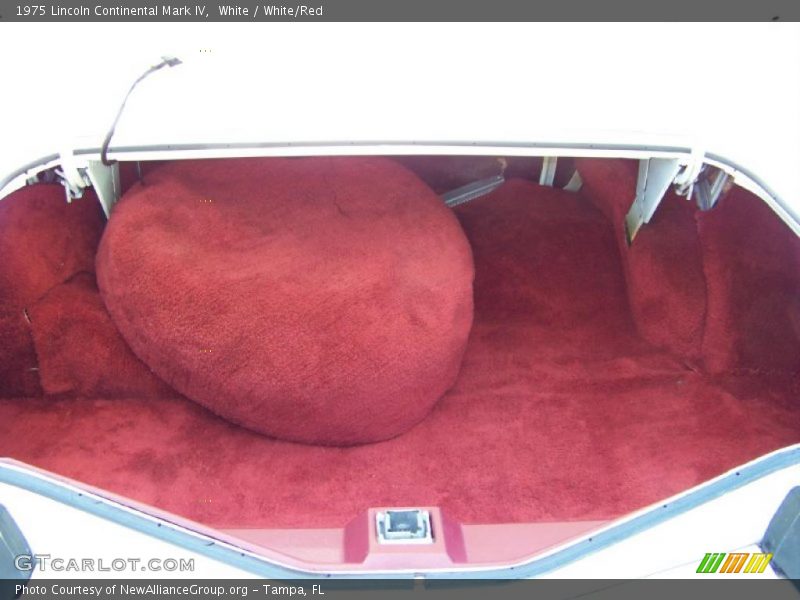 White / White/Red 1975 Lincoln Continental Mark IV