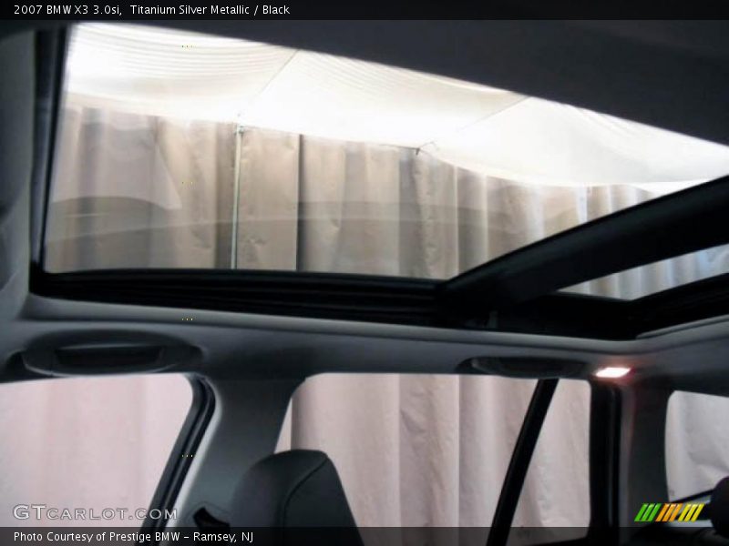 Titanium Silver Metallic / Black 2007 BMW X3 3.0si