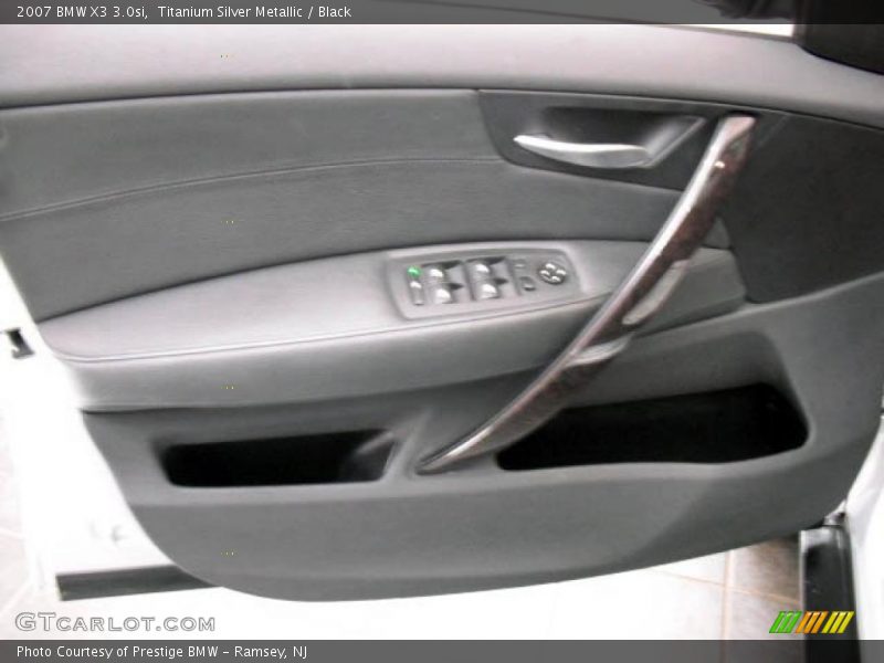 Titanium Silver Metallic / Black 2007 BMW X3 3.0si