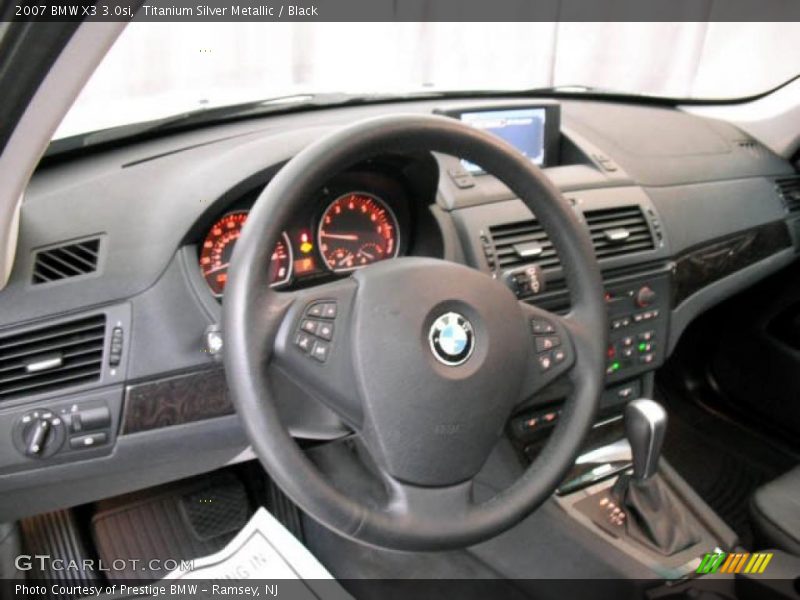 Titanium Silver Metallic / Black 2007 BMW X3 3.0si