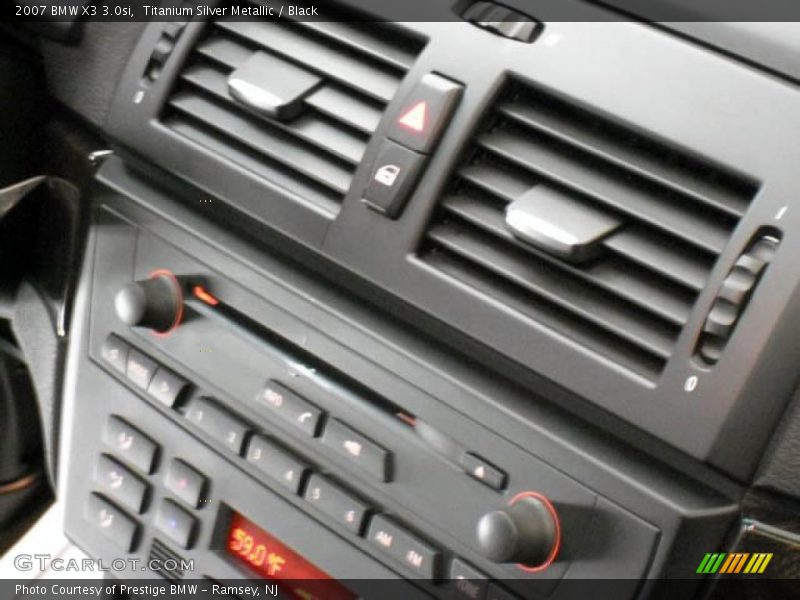 Titanium Silver Metallic / Black 2007 BMW X3 3.0si