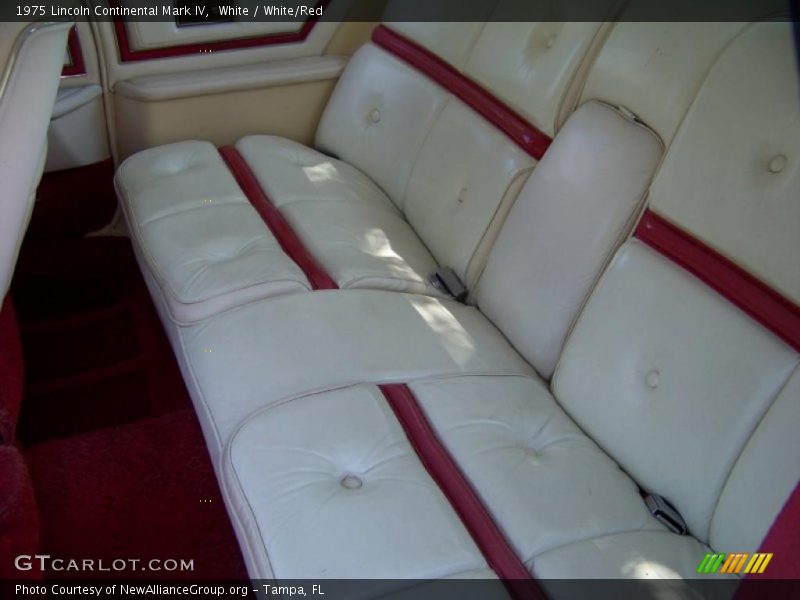White / White/Red 1975 Lincoln Continental Mark IV
