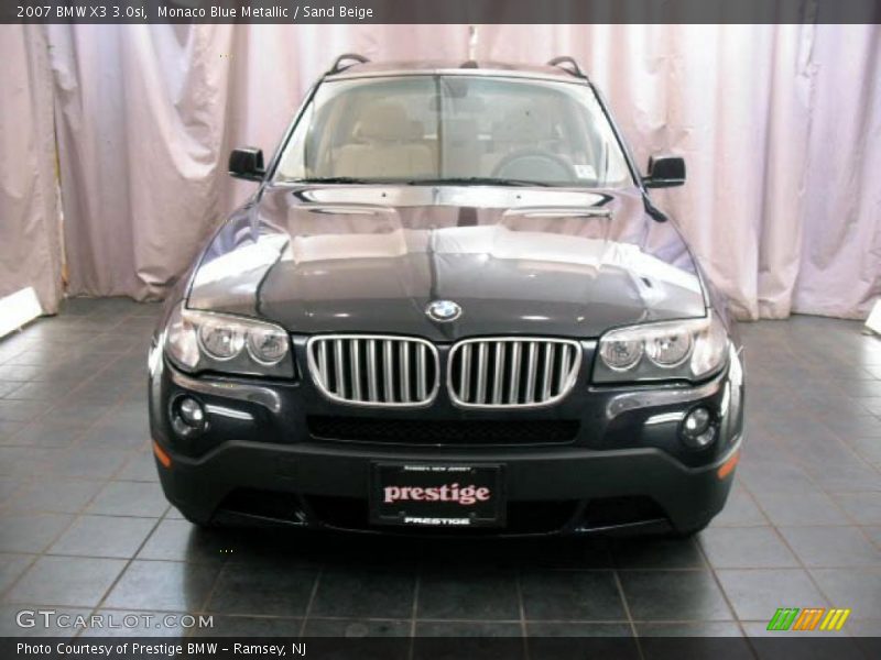 Monaco Blue Metallic / Sand Beige 2007 BMW X3 3.0si