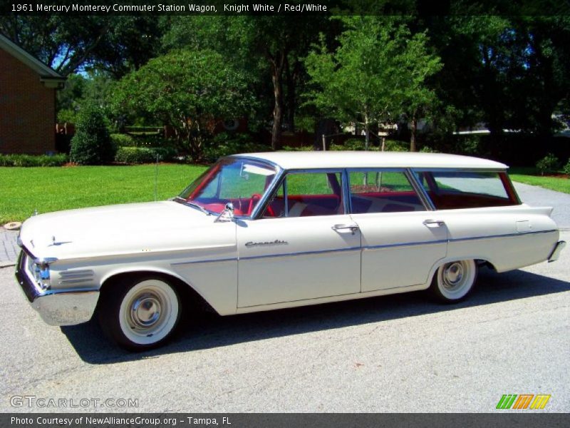 Knight White / Red/White 1961 Mercury Monterey Commuter Station Wagon