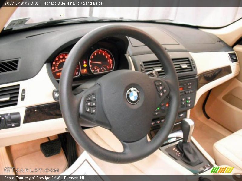 Monaco Blue Metallic / Sand Beige 2007 BMW X3 3.0si