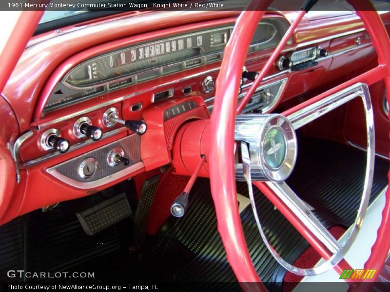 Knight White / Red/White 1961 Mercury Monterey Commuter Station Wagon