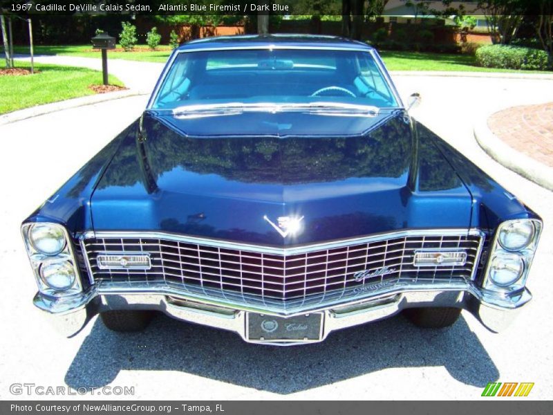 Atlantis Blue Firemist / Dark Blue 1967 Cadillac DeVille Calais Sedan