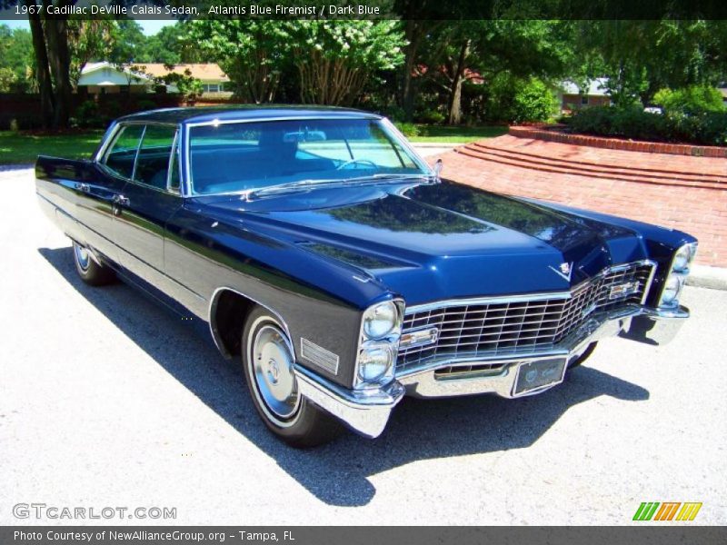 Atlantis Blue Firemist / Dark Blue 1967 Cadillac DeVille Calais Sedan