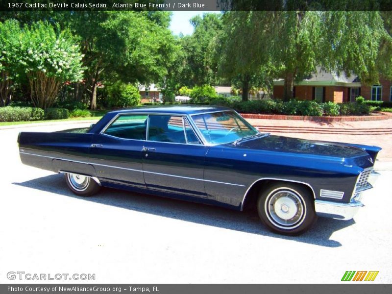 Atlantis Blue Firemist / Dark Blue 1967 Cadillac DeVille Calais Sedan