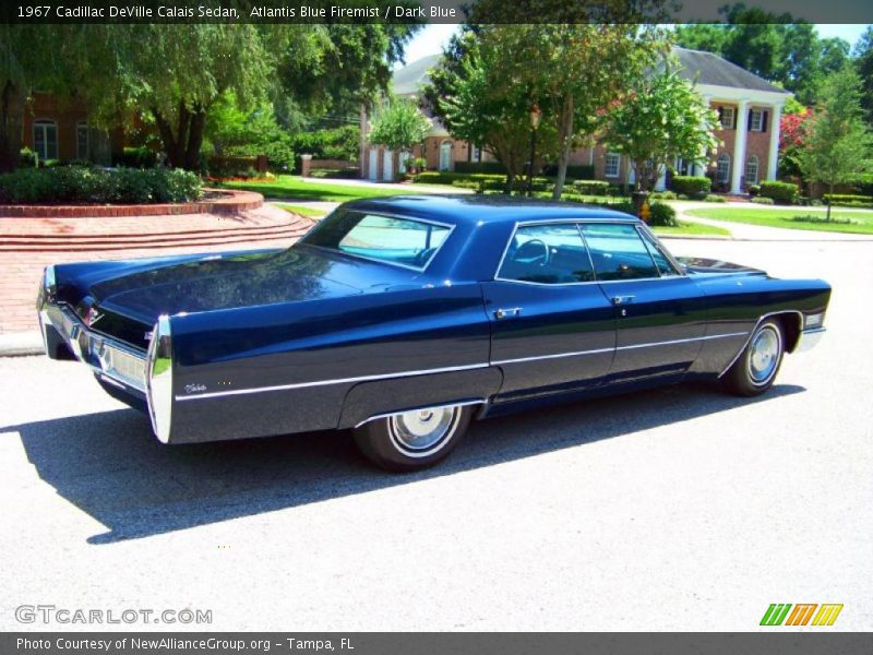 Atlantis Blue Firemist / Dark Blue 1967 Cadillac DeVille Calais Sedan