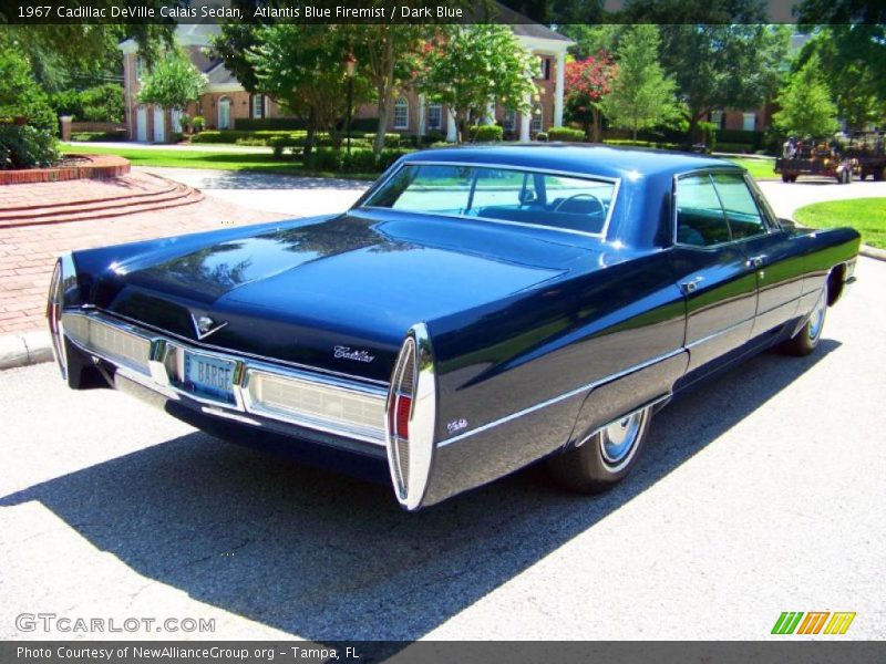 Atlantis Blue Firemist / Dark Blue 1967 Cadillac DeVille Calais Sedan