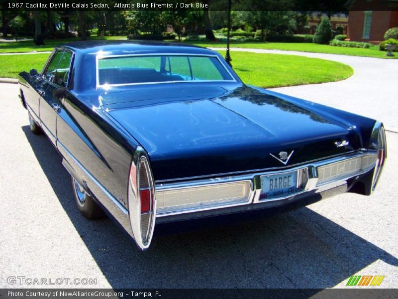 Atlantis Blue Firemist / Dark Blue 1967 Cadillac DeVille Calais Sedan
