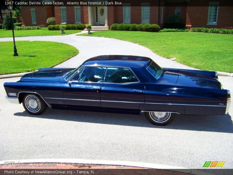 Atlantis Blue Firemist / Dark Blue 1967 Cadillac DeVille Calais Sedan