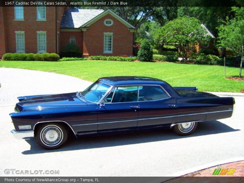 Atlantis Blue Firemist / Dark Blue 1967 Cadillac DeVille Calais Sedan