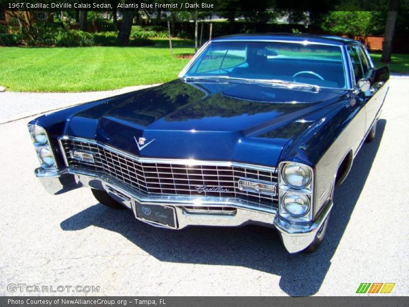 Atlantis Blue Firemist / Dark Blue 1967 Cadillac DeVille Calais Sedan