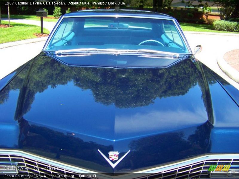 Atlantis Blue Firemist / Dark Blue 1967 Cadillac DeVille Calais Sedan
