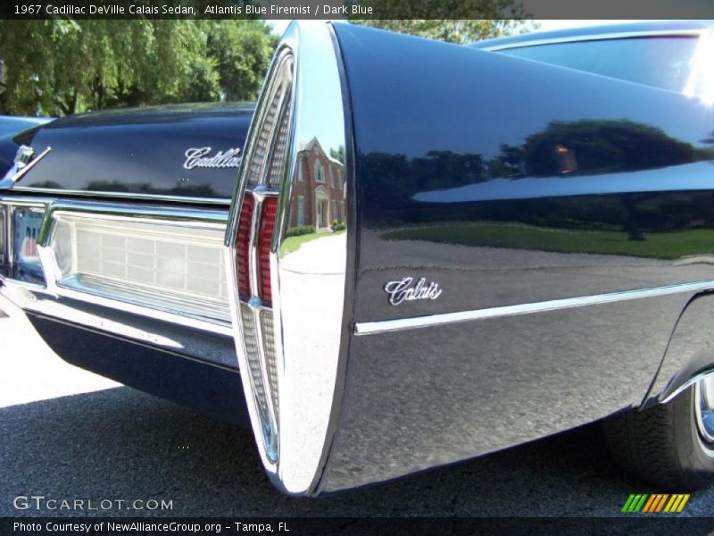 Atlantis Blue Firemist / Dark Blue 1967 Cadillac DeVille Calais Sedan