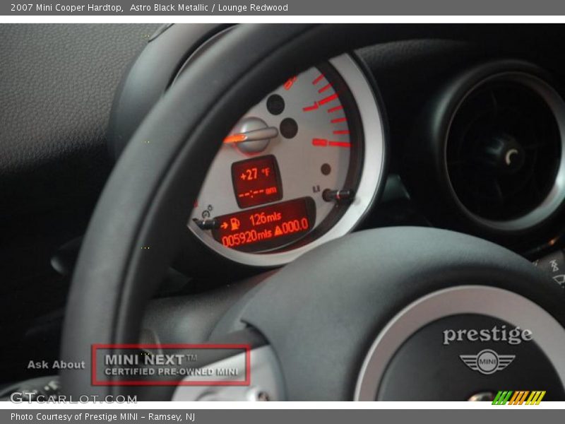 Astro Black Metallic / Lounge Redwood 2007 Mini Cooper Hardtop
