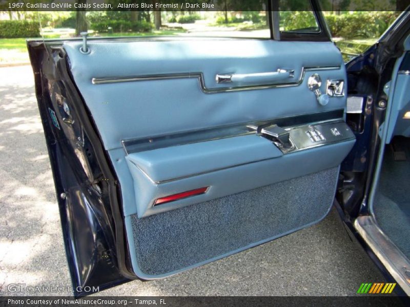 Atlantis Blue Firemist / Dark Blue 1967 Cadillac DeVille Calais Sedan