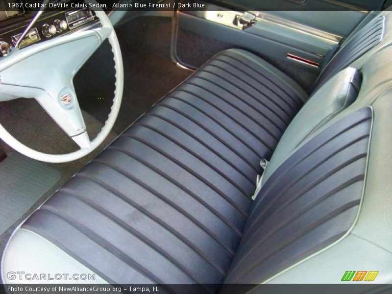 Atlantis Blue Firemist / Dark Blue 1967 Cadillac DeVille Calais Sedan