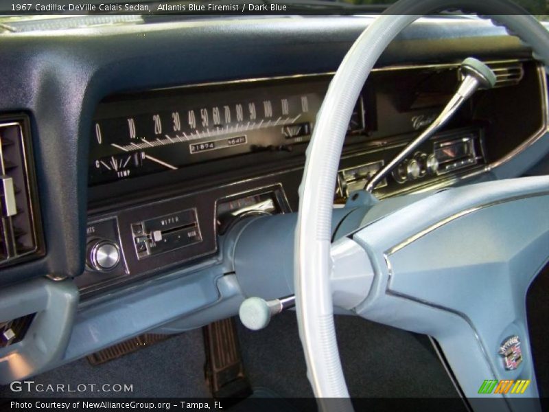 Atlantis Blue Firemist / Dark Blue 1967 Cadillac DeVille Calais Sedan