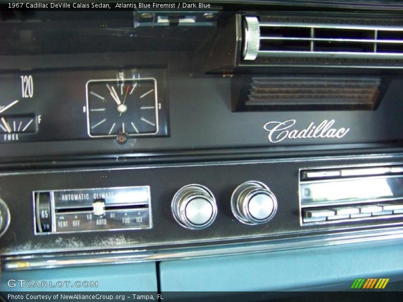 Atlantis Blue Firemist / Dark Blue 1967 Cadillac DeVille Calais Sedan