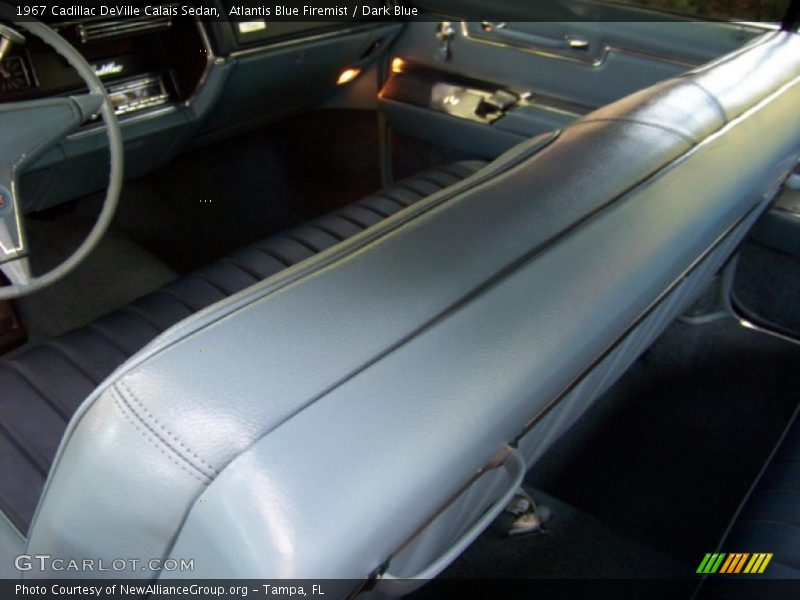 Atlantis Blue Firemist / Dark Blue 1967 Cadillac DeVille Calais Sedan