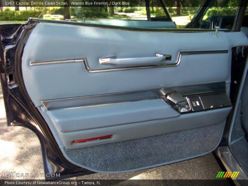 Atlantis Blue Firemist / Dark Blue 1967 Cadillac DeVille Calais Sedan
