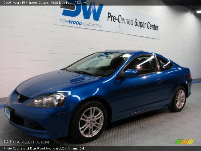 Vivid Blue Pearl / Ebony 2005 Acura RSX Sports Coupe