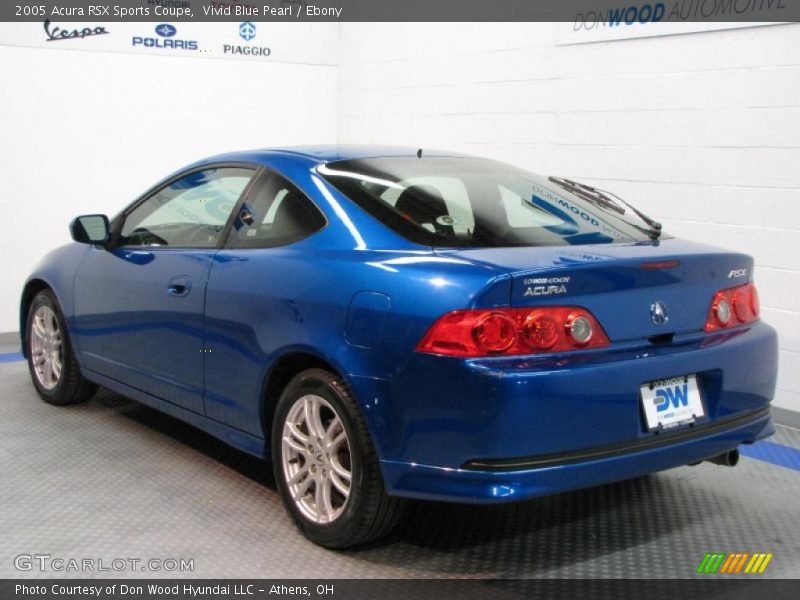 Vivid Blue Pearl / Ebony 2005 Acura RSX Sports Coupe