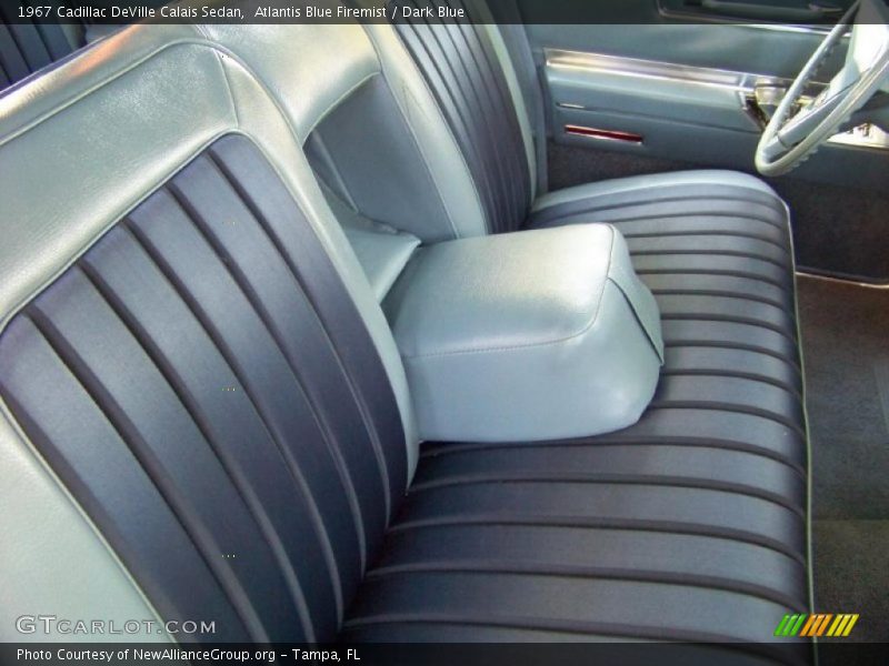 Atlantis Blue Firemist / Dark Blue 1967 Cadillac DeVille Calais Sedan