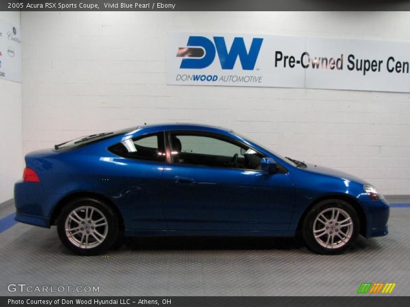 Vivid Blue Pearl / Ebony 2005 Acura RSX Sports Coupe