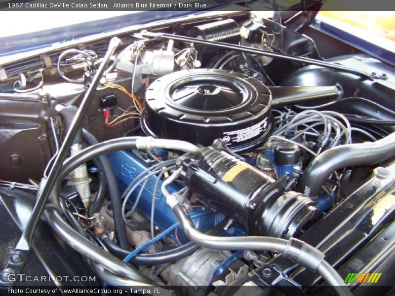 Atlantis Blue Firemist / Dark Blue 1967 Cadillac DeVille Calais Sedan