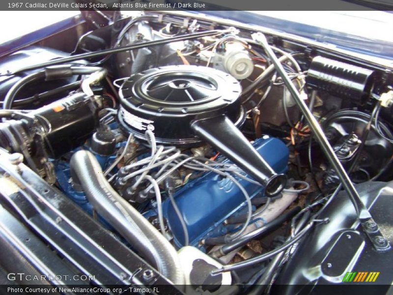 Atlantis Blue Firemist / Dark Blue 1967 Cadillac DeVille Calais Sedan