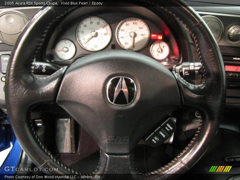 Vivid Blue Pearl / Ebony 2005 Acura RSX Sports Coupe