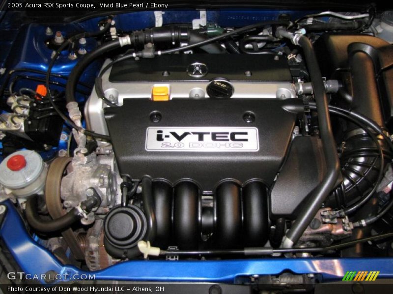 Vivid Blue Pearl / Ebony 2005 Acura RSX Sports Coupe