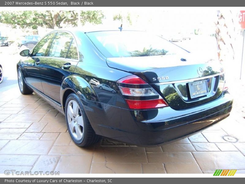 Black / Black 2007 Mercedes-Benz S 550 Sedan