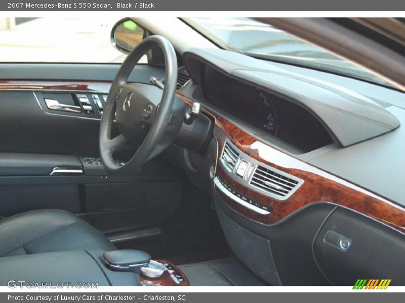 Black / Black 2007 Mercedes-Benz S 550 Sedan