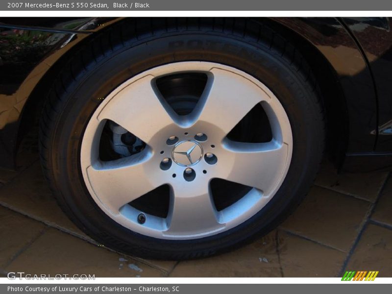 Black / Black 2007 Mercedes-Benz S 550 Sedan