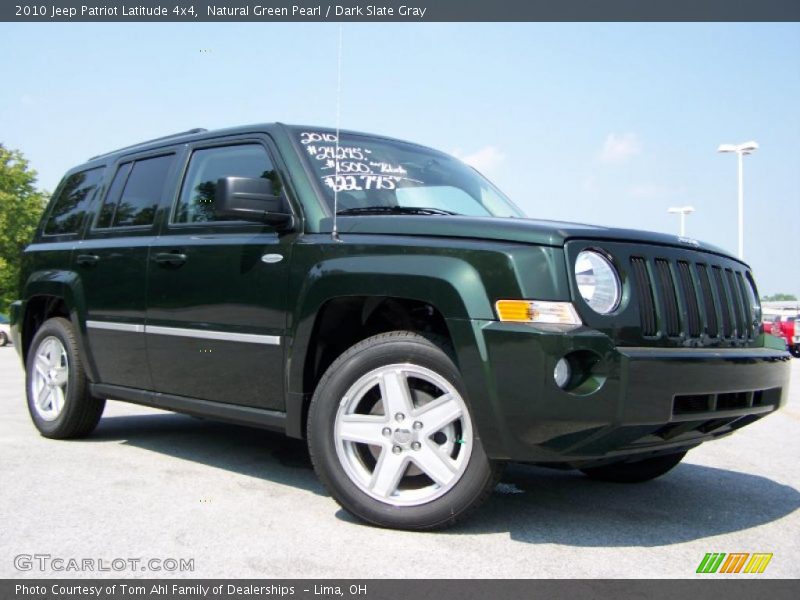 Natural Green Pearl / Dark Slate Gray 2010 Jeep Patriot Latitude 4x4