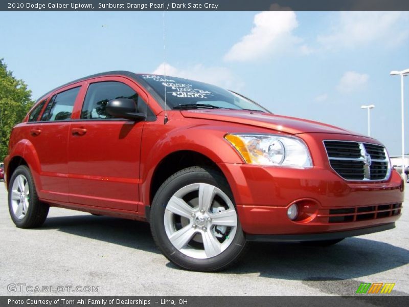 Sunburst Orange Pearl / Dark Slate Gray 2010 Dodge Caliber Uptown