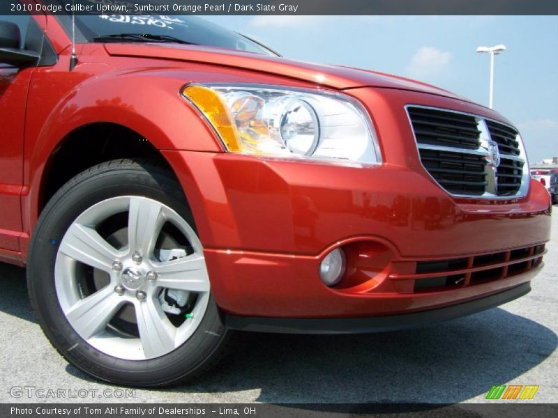 Sunburst Orange Pearl / Dark Slate Gray 2010 Dodge Caliber Uptown