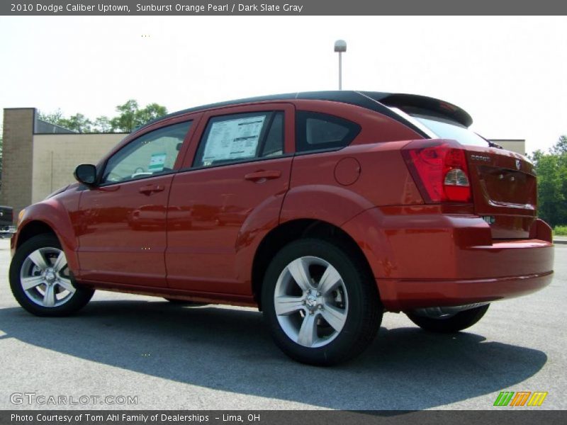 Sunburst Orange Pearl / Dark Slate Gray 2010 Dodge Caliber Uptown