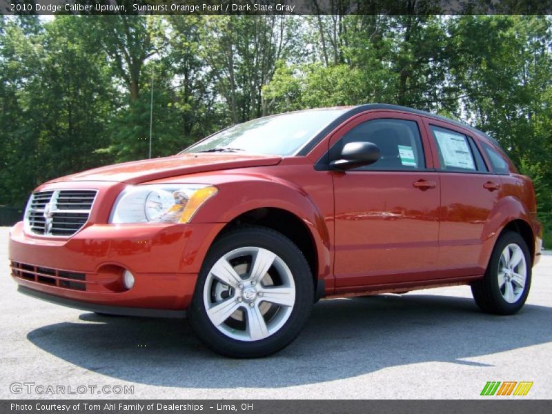 Sunburst Orange Pearl / Dark Slate Gray 2010 Dodge Caliber Uptown