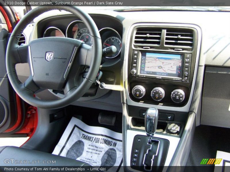 Sunburst Orange Pearl / Dark Slate Gray 2010 Dodge Caliber Uptown